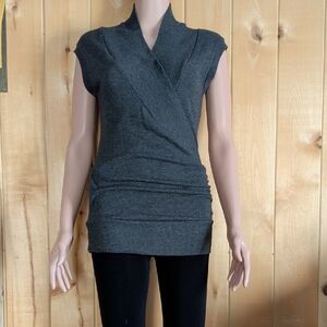 Gray Women's Wrap Tank Top
